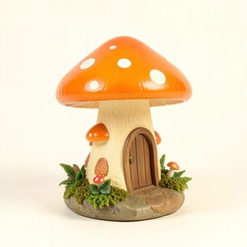 Mushroom Fairy House Statue (synthetic illustration; no displayed measurements)