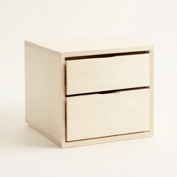 Elm Bend Small-Parts Storage Drawer Cabinet - Ivory (synthetic illustration; no displayed measurements)
