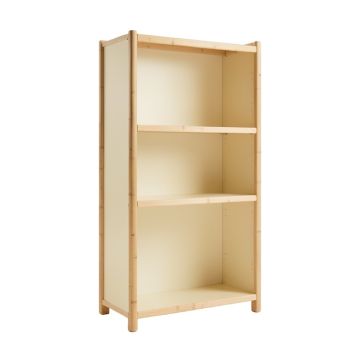 Cliff Bluff Freestanding Bookcase - Cream (synthetic illustration; no displayed measurements)
