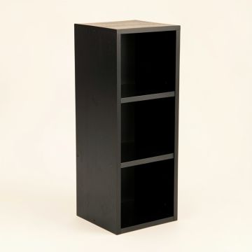 Wren Canyon Narrow Cubby Tower - Black (synthetic illustration; no displayed measurements)