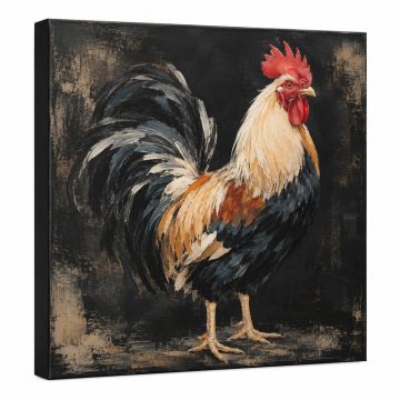 Farm Fresh Rooster By Jean Plout - Wrapped Canvas Graphic Art Print