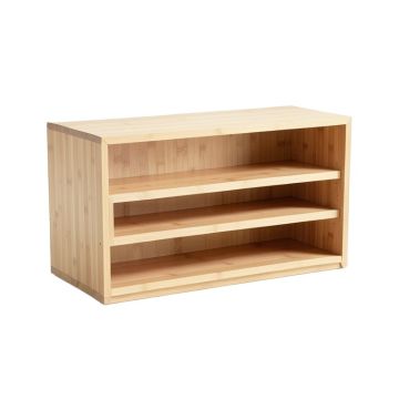 Heath Arc Low Bookcase - Beige