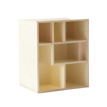 Slate Dell Desktop Shelving Unit - Cream