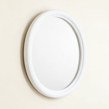 Dawn Bridge Framed Wall Mirror - White (synthetic illustration; no displayed measurements)