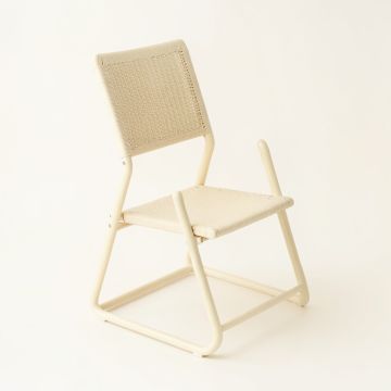 Bay Canyon Folding Outdoor Chair - Cream (synthetic illustration; no displayed measurements)
