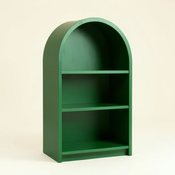 Alder Bend Freestanding Bookcase - Green (synthetic illustration; no displayed measurements)