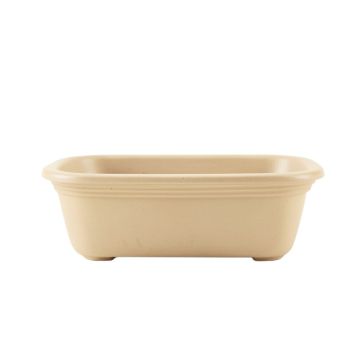 Holly Bend Empty Railing Planter With Integral Brackets - Beige