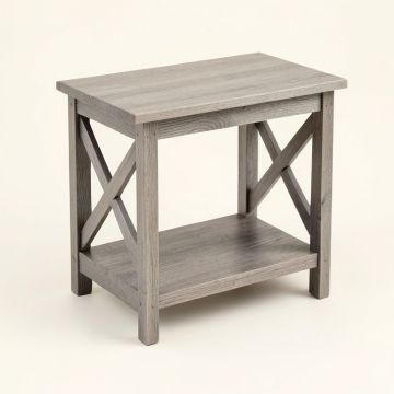 Shore Bridge Side Table - Gray (synthetic illustration; no displayed measurements)