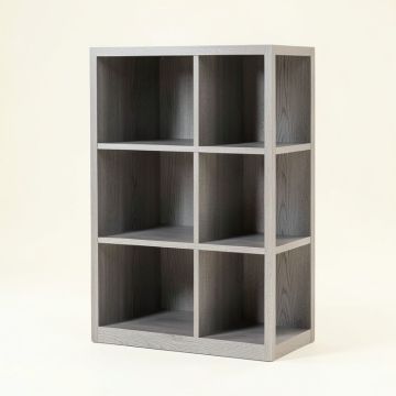 Pine Field Freestanding Bookcase - Gray (synthetic illustration; no displayed measurements)