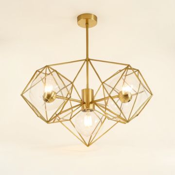 Edmundson 6 - Light Statement Geometric Chandelier (synthetic illustration; no displayed measurements)