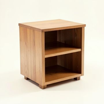 Abigail Solid Wood End Table With Storage (synthetic illustration; no displayed measurements)