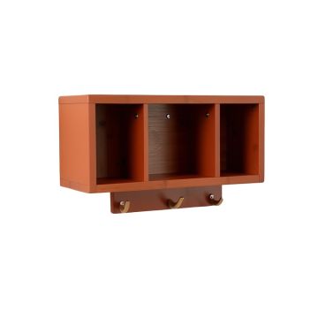 Heath Bluff Wall-Mounted Entryway Organizer Shelf - Terracotta