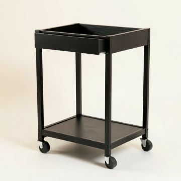 Heath Arc Empty Rolling Workshop Cart (synthetic illustration; no displayed measurements)