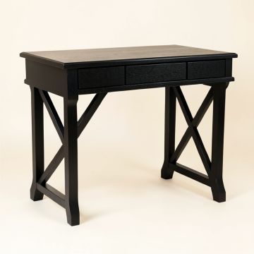 Laurel Bluff Writing Desk - Black (synthetic illustration; no displayed measurements)