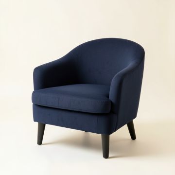Harbor Crossing Upholstered Armchair - Navy (synthetic illustration; no displayed measurements)