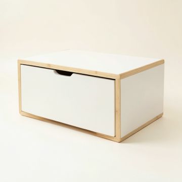 Maple Bluff Under-Desk Drawer Unit - White (synthetic illustration; no displayed measurements)