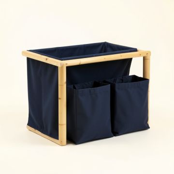 Holly Dale Laundry Sorting Station With Plain Removable Bags - Navy (synthetic illustration; no displayed measurements)