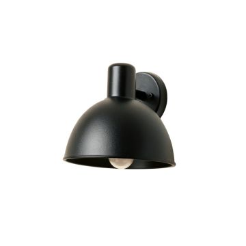 Fern Crest Wall Sconce Mounted On A Plain Wall - Black
