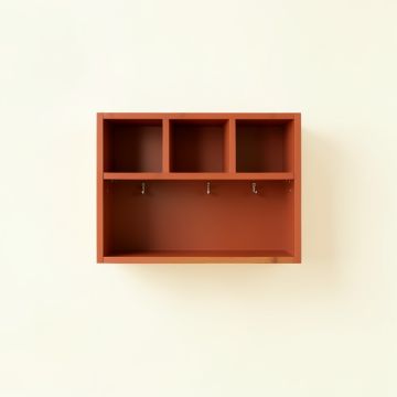 Willow Bluff Wall-Mounted Entryway Organizer Shelf - Terracotta (synthetic illustration; no displayed measurements)