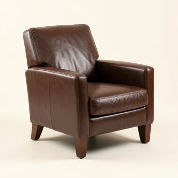 Elda Leather Arm Chair (synthetic illustration; no displayed measurements)