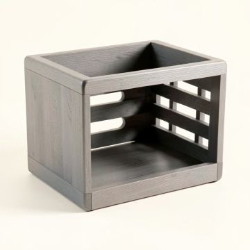 Field Bridge Empty Furniture-Style Pet Crate - Gray (synthetic illustration; no displayed measurements)