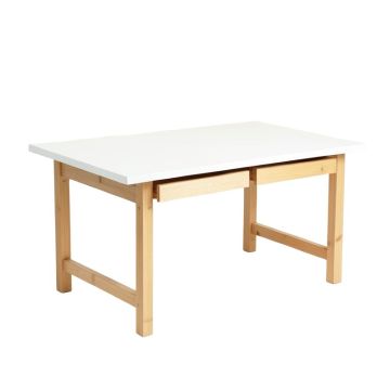 Hill Bluff Empty Workshop Workbench - White