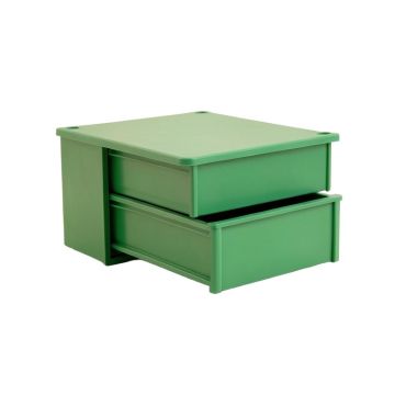 Juniper Bluff Small-Parts Storage Drawer Cabinet - Green