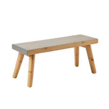 Dawn Branch Indoor Bench - Gray (synthetic illustration; no displayed measurements)