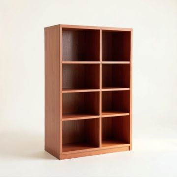 Aspen Bridge Freestanding Bookcase - Terracotta (synthetic illustration; no displayed measurements)