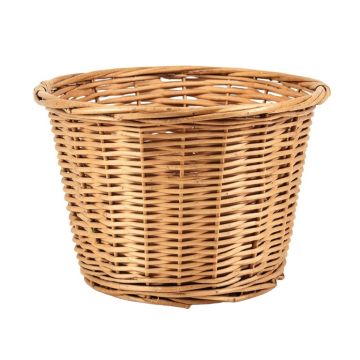 Rolling Wicker Laundry Basket