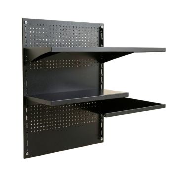 Cove Crossing Empty Wall-Mounted Tool Organizer Panel - Black