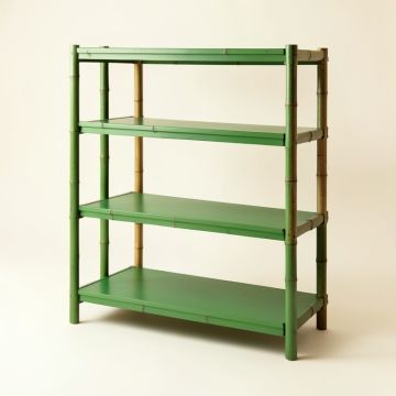 Slate Bridge Empty Seed-Starting Shelving Unit Without Lights - Green (synthetic illustration; no displayed measurements)