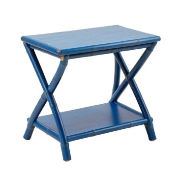 Pine Arc Side Table - Blue