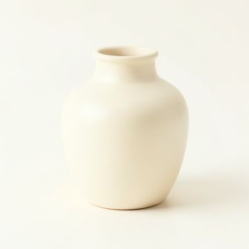 Field Branch Empty Decorative Vase - Cream (synthetic illustration; no displayed measurements)
