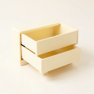 Stone Brook Small-Parts Storage Drawer Cabinet - Cream (synthetic illustration; no displayed measurements)