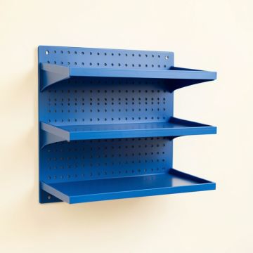 Wren Bend Empty Wall-Mounted Tool Organizer Panel - Blue (synthetic illustration; no displayed measurements)