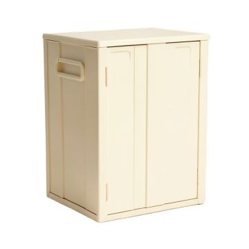 Maple Brook Closed Outdoor Storage Box - Cream