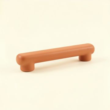 Birch Crest Cabinet Handle Without Packaging - Terracotta (synthetic illustration; no displayed measurements)