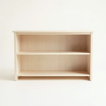 Spruce Bluff Low Bookcase - Ivory (synthetic illustration; no displayed measurements)