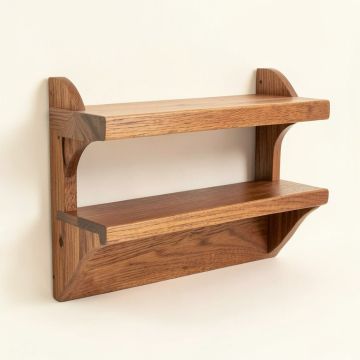 Croker Wooden 2 Piece Wall Shelf Set (synthetic illustration; no displayed measurements)