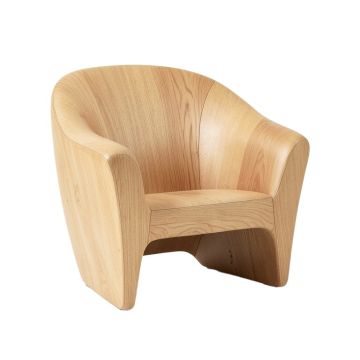 Modern Shell-Shaped Backrest Accent Chair