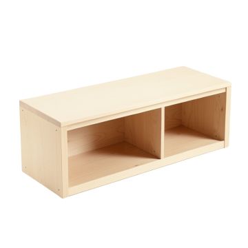 Cove Edge Shoe Storage Bench - Ivory