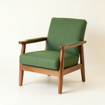 River Crest Upholstered Armchair - Green (synthetic illustration; no displayed measurements)