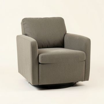 Mount Ida 30 '' Wide Polyester Swivel Armchair (synthetic illustration; no displayed measurements)