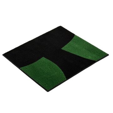 Lecanto Star Circle Monogram 34 '' X 22 '' Non-Slip Outdoor Door Mat
