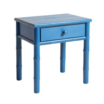 Maple Edge Side Table - Blue