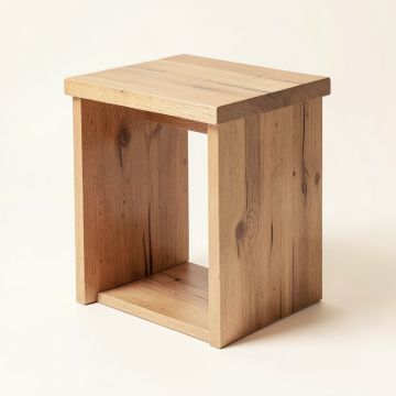 Shutt Teak End Table (synthetic illustration; no displayed measurements)