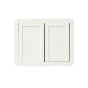 Pine Edge Wall-Mounted Entry Cabinet - White (synthetic illustration; no displayed measurements)