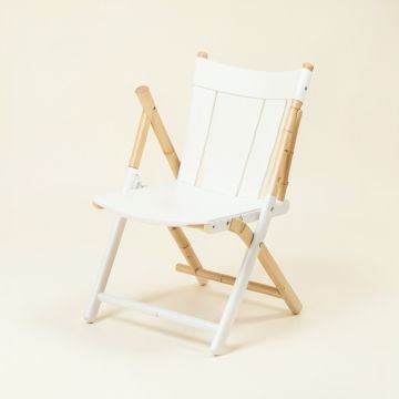 Dawn Arc Folding Outdoor Chair (synthetic illustration; no displayed measurements)