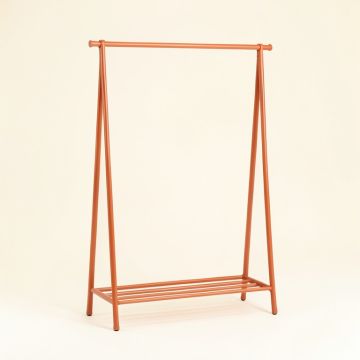 Clay Crest Empty Garment Rack - Terracotta (synthetic illustration; no displayed measurements)